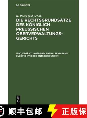 预订 Enthaltend Band XVII und XVIII der Entscheidungen [9783112386354]