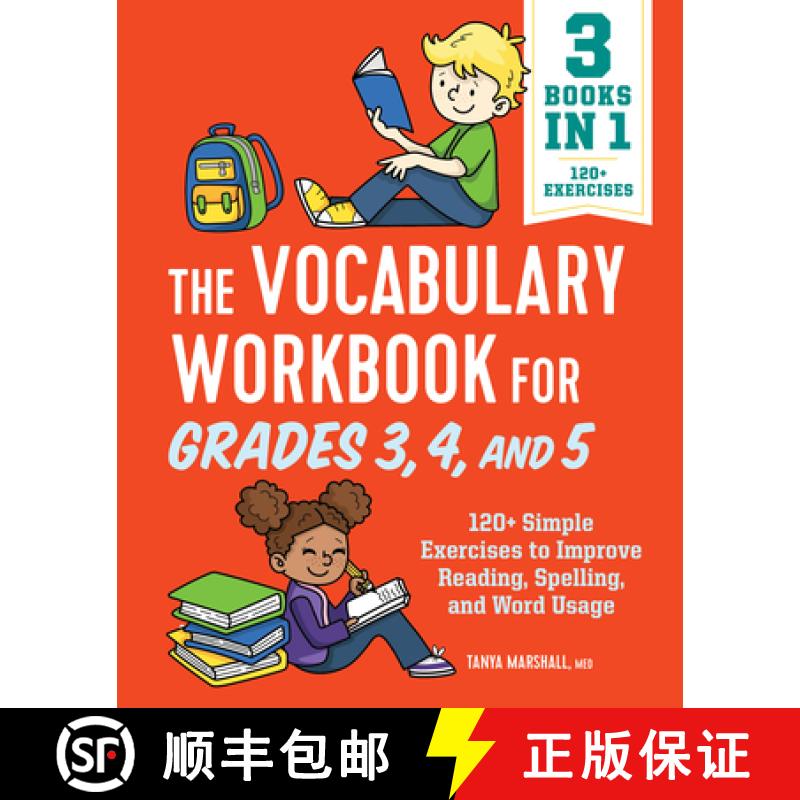 【3-4周达】The Vocabulary Workbook for Grades 3, 4, and 5: 120+ Simple Exercises to Improve Reading, ... [9781638074120]