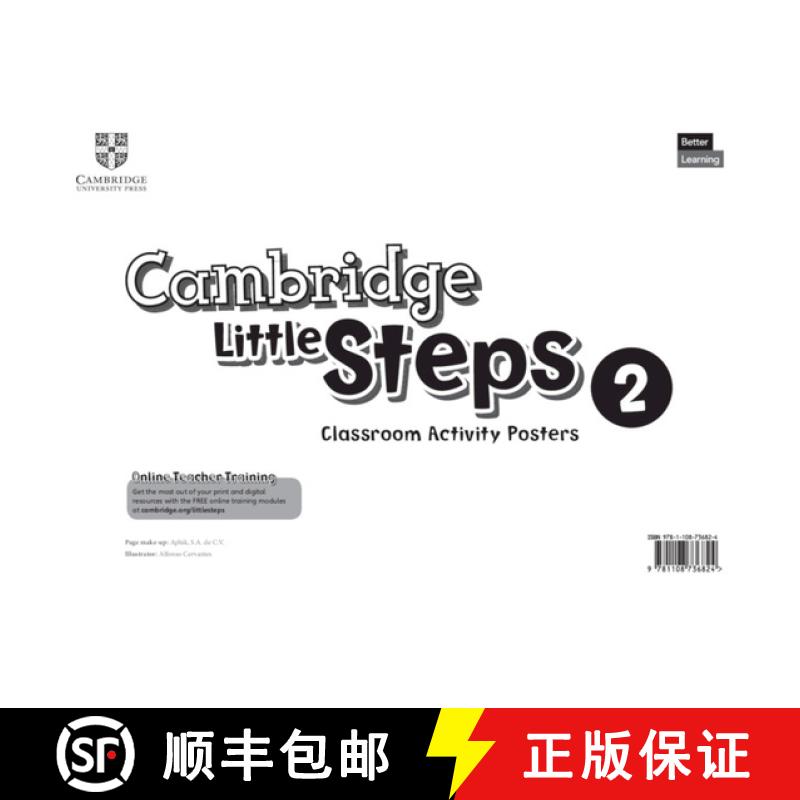 【3-4周达】Cambridge Little Steps Level 2 Classroom Activity Posters [9781108736824]