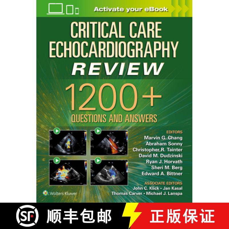 【2-3周达】Critical Care Echocardiography Review : 1200+ Questions and Answers: Print + eBook with Mu... [9781975144135]