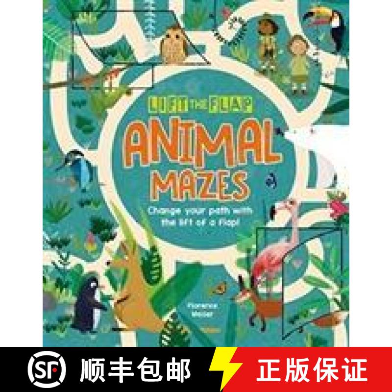 【2-3周达】Lift-the-Flap: Animal Mazes: Change Your Path with the Lift of a Flap! [9781788286794]