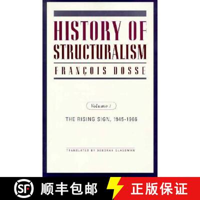 【3-4周达】History of Structuralism, Volume 8: Volume 1: The Rising Sign, 1945-1966 [9780816622412]