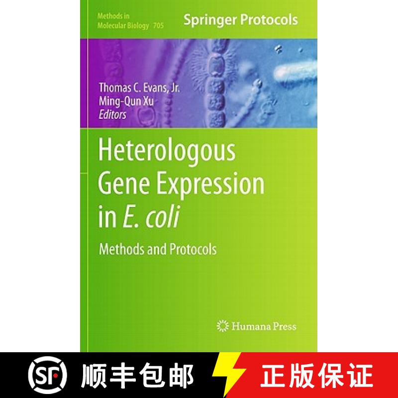 【3-4周达】Heterologous Gene Expression in E.coli : Methods and Protocols [9781617379666]