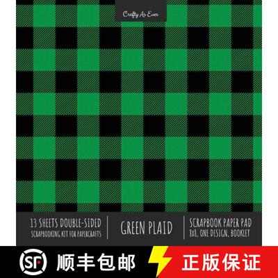 【3-4周达】Green Plaid Scrapbook Paper Pad 8x8 Decorative Scrapbooking Kit for Cardmaking Gifts, DIY ... [9781636571638]