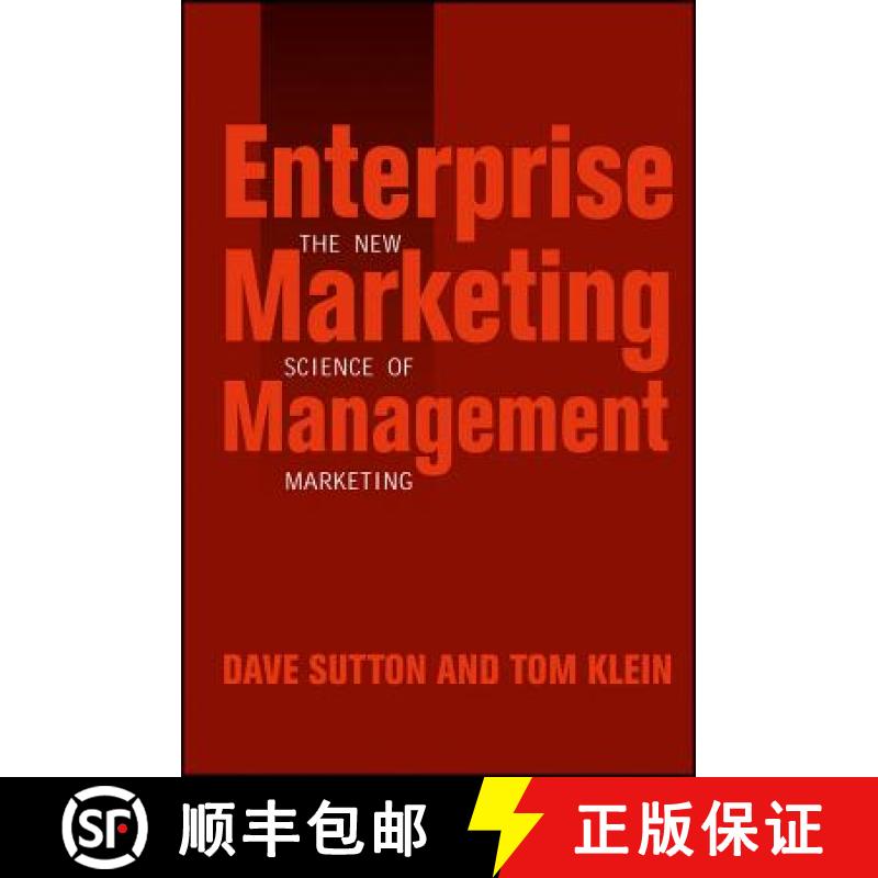 【3-4周达】Enterprise Marketing Management: The New Science Of Marketing [Wiley经管] [9780471267720]