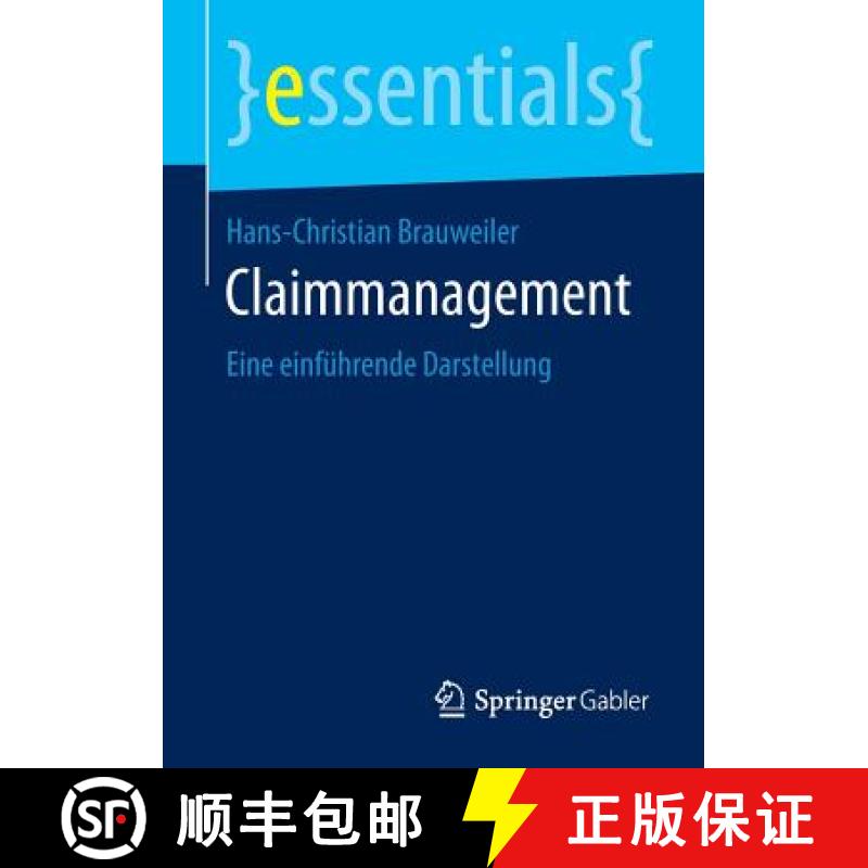 【3-4周达】Claimmanagement : Eine einführende Darstellung [9783658102241]