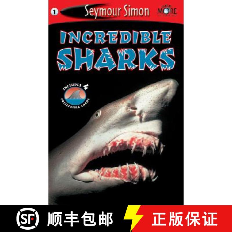 【3-4周达】Seemore Readers: Incredible Sharks - Level 1 [With 4 Collectible Cards] [9781587172397]