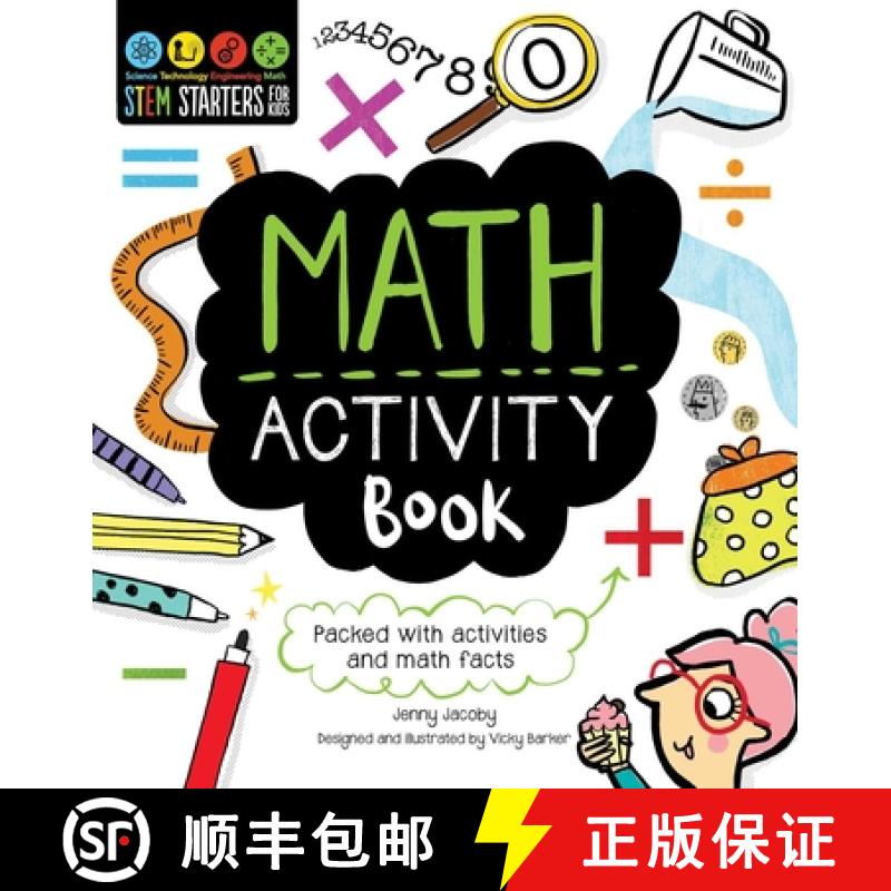 预订 Stem Starters for Kids Math Activity Book : Packed with Activities and Math Facts [9781631581939]