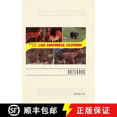 【3-4周达】Vintage Lined Notebook Greetings from Lake Arrowhead, California [9798385402724]