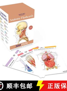 【3-4周达】Anatomy Flashcards: 300 Flashcards with Anatomically Precise Drawings and Exhaustive Descr... [9781506289717]