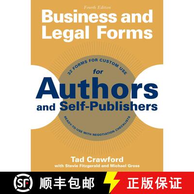 【3-4周达】Business and Legal Forms for Authors and Self-Publishers [9781621534648]