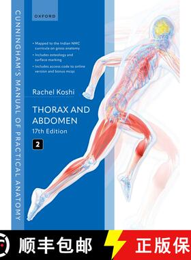 【3-4周达】Cunningham's Manual of Practical Anatomy Volume 2 Thorax and Abdomen [9780198939016]