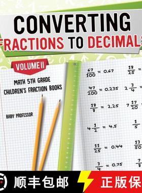 【3-4周达】Converting Fractions to Decimals Volume II - Math 5th Grade | Children's Fraction Books [9781541925496]