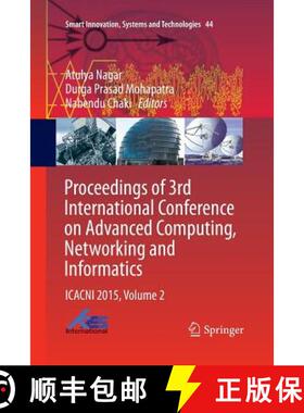 【3-4周达】Proceedings of 3rd International Conference on Advanced Computing, Networking and Informat... [9788132234609]
