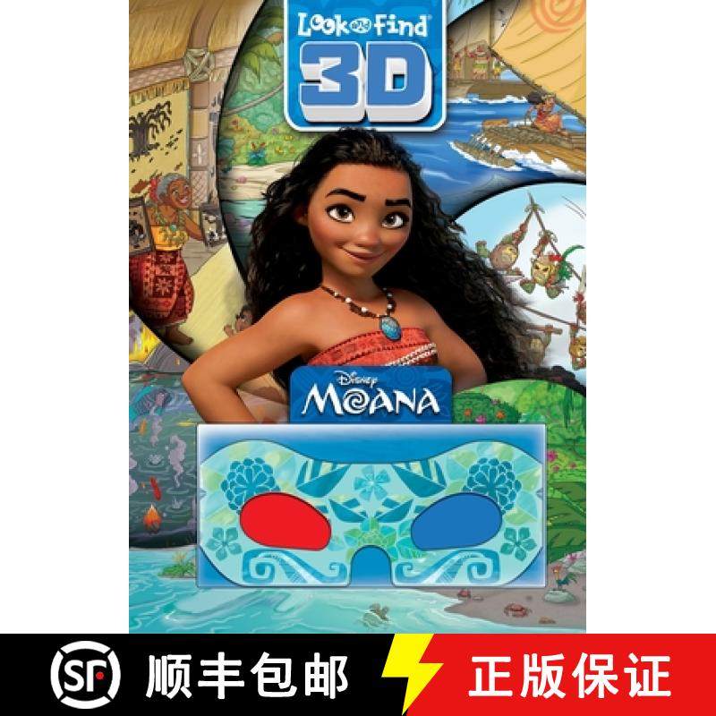 【3-4周达】Disney Moana: Look and Find 3D [9781503767645]