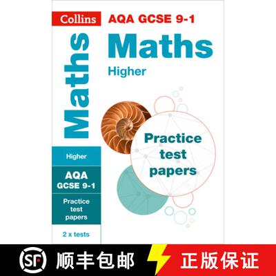 【3-4周达】AQA GCSE 9-1 Maths Higher Practice Papers: Ideal for Home Learning, 2023 and 2024 Exams [9780008321390]