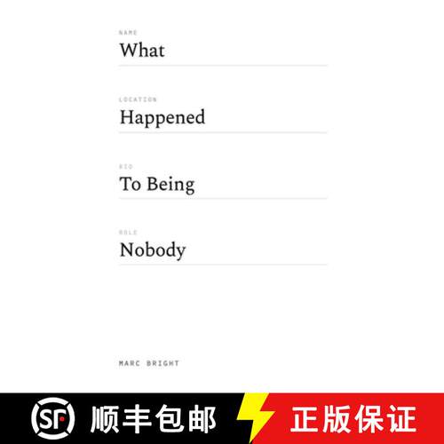 【3-4周达】What Happened to Being Nobody [9798233367076]