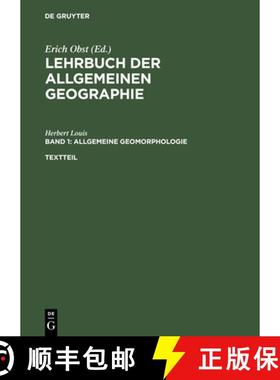 【3-4周达】Allgemeine Geomorphologie: Textteil Und Gesonderter Bilderteil [9783110071030]