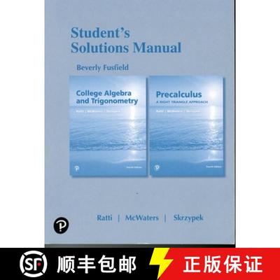 【3-4周达】Student's Solutions Manual for College Algebra and Trigonometry and Precalculus: A Right T... [9780134699073]