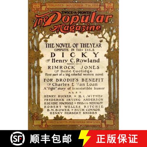 【3-4周达】Pulp Classics: The Popular Magazine (November 7, 1916) [9781434433091]