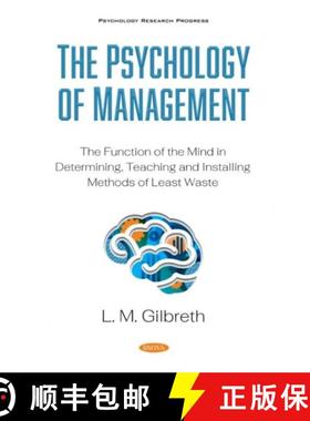 【3-4周达】The Psychology of Management: The Function of the Mind in Determining, Teaching and Instal... [9781536186147]