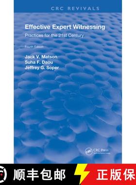 【3-4周达】Effective Expert Witnessing, Fourth Edition: Practices for the 21st Century [9780367229290]