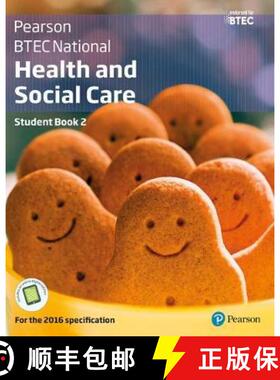 【3-4周达】BTEC National Health and Social Care Student Book 2: For the 2016 specifications [9781292126029]