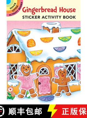 预订 Gingerbread House Sticker Activity Book [9780486297941]