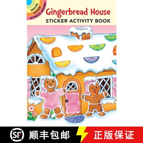 预订 Gingerbread House Sticker Activity Book [9780486297941]
