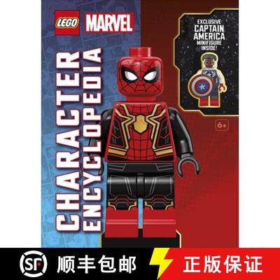 【3-4周达】精装 LEGO Marvel Character Encyclopedia : With Exclusive Captain America Minifigure [9780241662243]