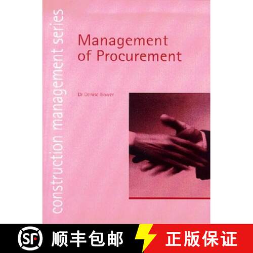【3-4周达】Management of Procurement (construction management series) (student paperbacks) [9780727732217]