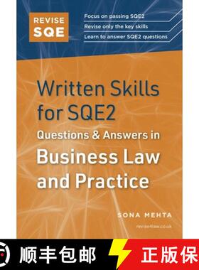 【3-4周达】Revise SQE Written Skills for SQE2: Questions & Answers in Business Law and Practice: Lega... [9781914213960]