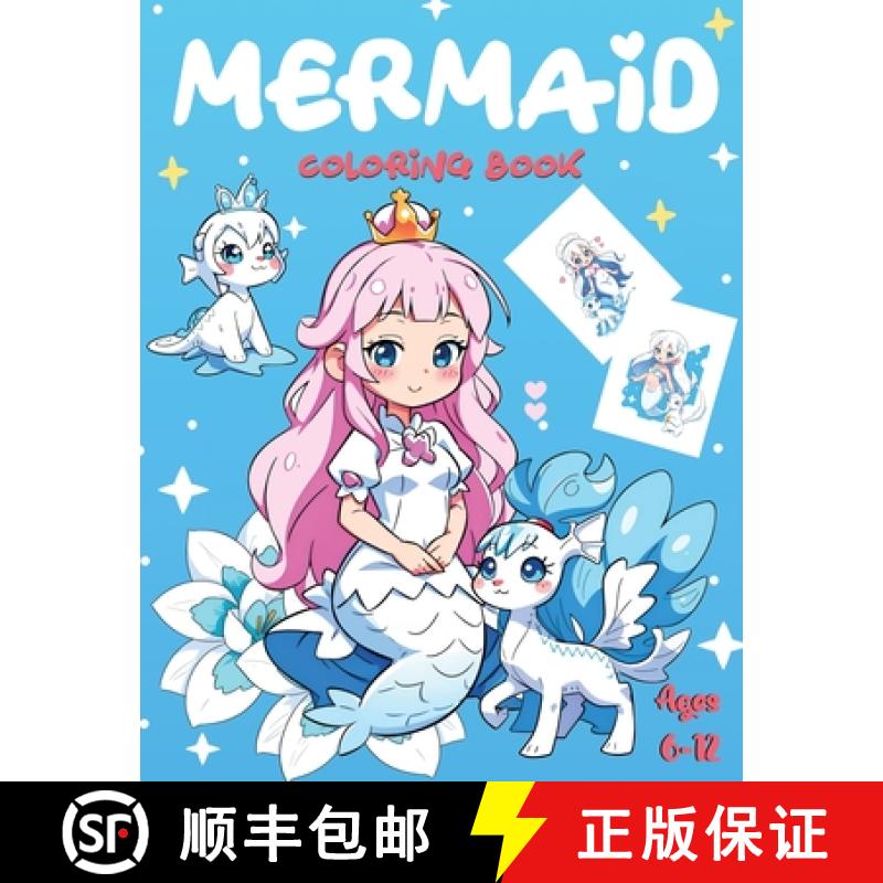 【3-4周达】Mermaİd Colorİng Book [9786259855714]