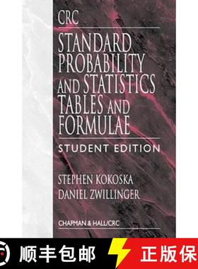 【3-4周达】CRC Standard Probability and Statistics Tables and Formulae, Student Edition [9780849300264]