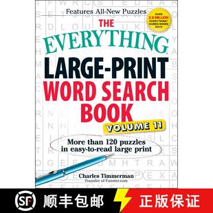 【3-4周达】The Everything Large-Print Word Search Book, Volume 11: More Than 120 Puzzles in Easy-To-R... [9781440595950]