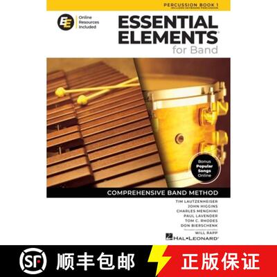 【3-4周达】Essential Elements for Band Percussion Book 1 with Eei Online Resources Percussion Method ... [9798350120721]