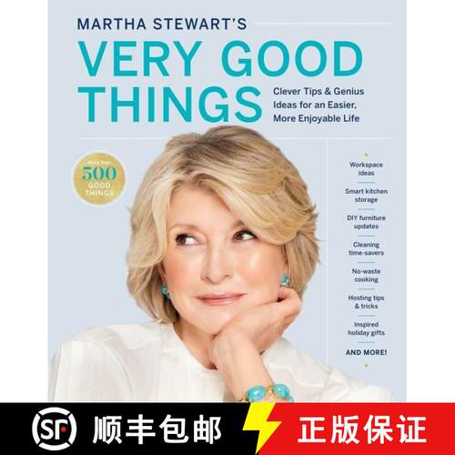 【3-4周达】精装 Martha Stewart's Very Good Things: Simple Tips and Genius Ideas for an Easier and Mor... [9781328508263]