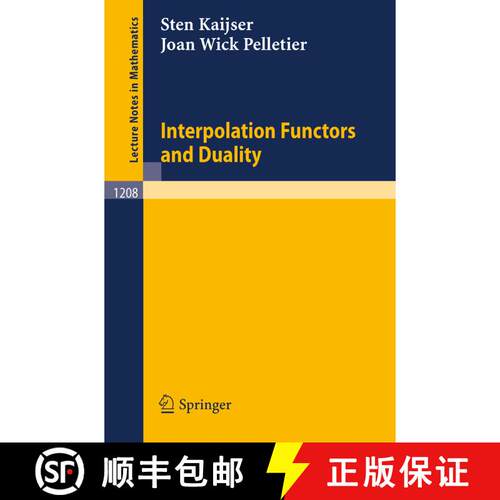【3-4周达】Interpolation Functors and Duality [9783540167907]