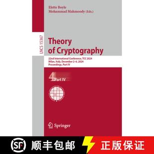 Italy 4周达 Cryptography International Milan December 2024 Theory TCC Conference 9783031780226 2... 22nd