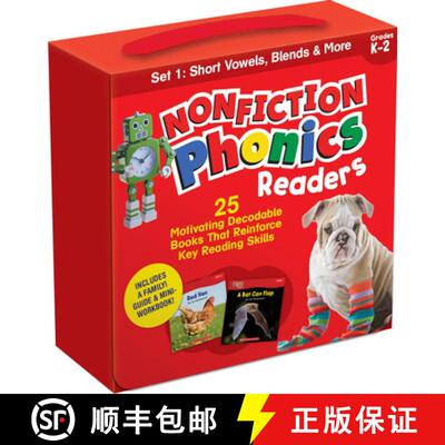 【3-4周达】Nonfiction Phonics Readers: 25 Motivating Decodable Books That Reinforce Key Reading Skill... [9781338894721]