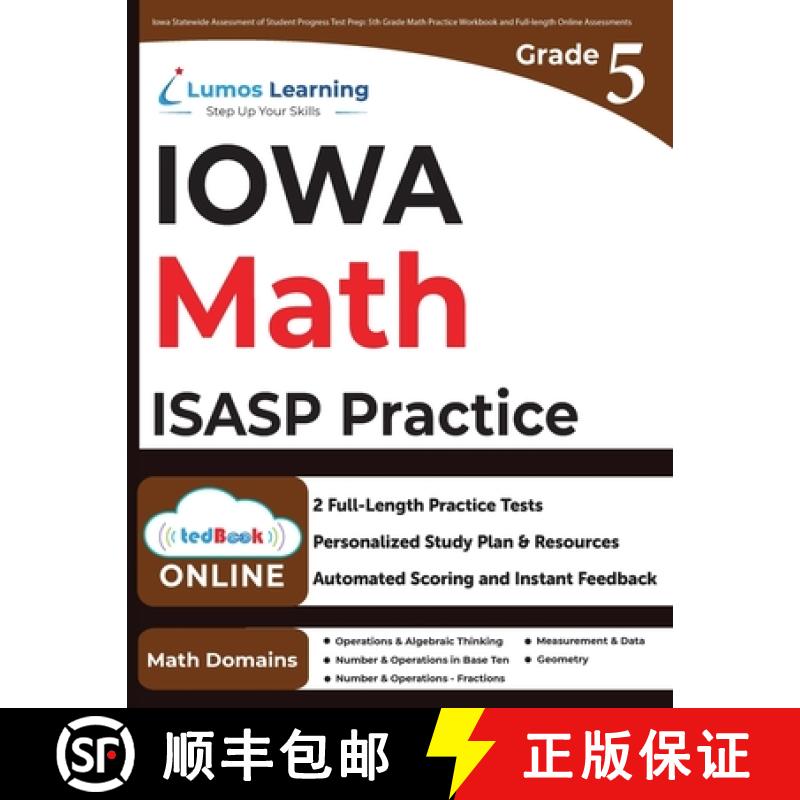 【3-4周达】Iowa Statewide Assessment of Student Progress Test Prep: ISASP Study Guide [9781966084020]