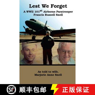【3-4周达】Lest We Forget: A World War II 101st Airborne Paratrooper [9781365175749]