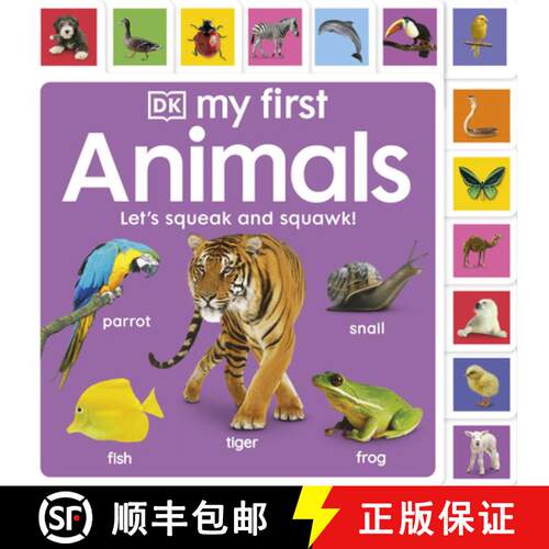 【3-4周达】My First Animals: Let's Squeak and Squawk! [9780241555316]