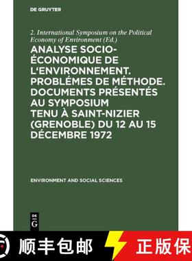 预订 Analyse socio-economique de l'environnement. Problemes de methode. Documents presentes au sympos... [9783111051826]