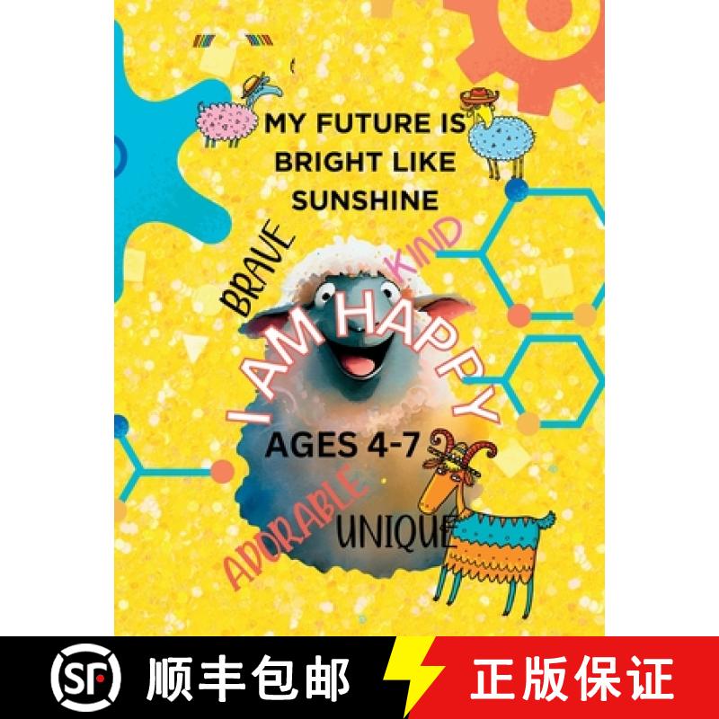 【2-3周达】MY FUTURE IS BRIGHT LIKE SUNSHINE-Affirmation coloring book kids [9781916554115]