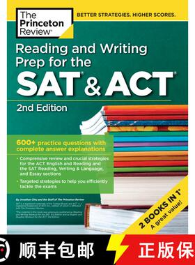 【3-4周达】Reading and Writing Prep for the SAT & ACT, 2nd Edition: 600+ Practice Questions with Comp... [9780525567547]
