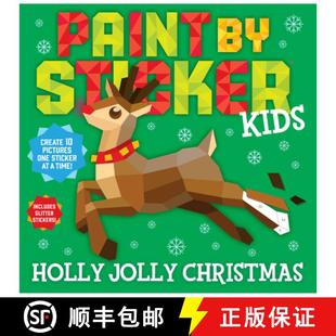 One Time Sticker Jolly Create Holly Pictures Kids 9781523518562 In... Paint 4周达 Christmas