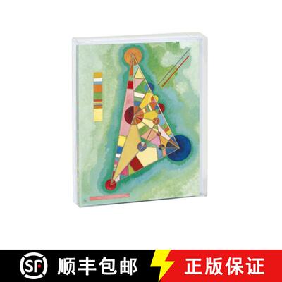 【3-4周达】Teneues - Notecard Set: Variegation in the Triangle by Wassily Kandinsky, Blank Inside, 10... [9781623258962]