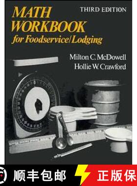 【3-4周达】Math Workbook For Foodservice/Lodging, 3Rd Edition [Wiley酒店管理] [9780471288756]
