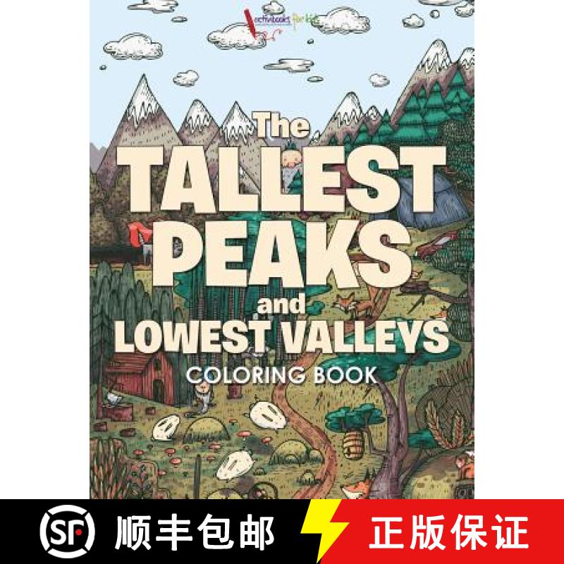 【3-4周达】The Tallest Peaks and Lowest Valleys Coloring Book [9781683217428]
